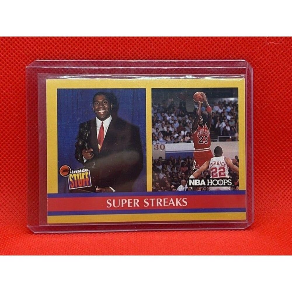 1990 NBA Hoops Michael Jordan Magic Johnson Super Streaks #385